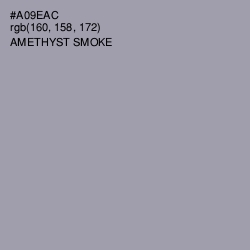 #A09EAC - Amethyst Smoke Color Image